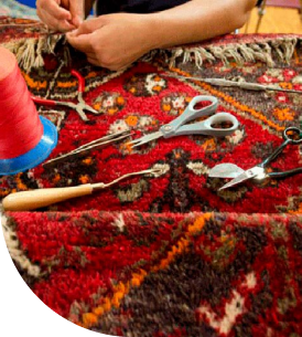 ارزانترین ترمیم فرش شهریار